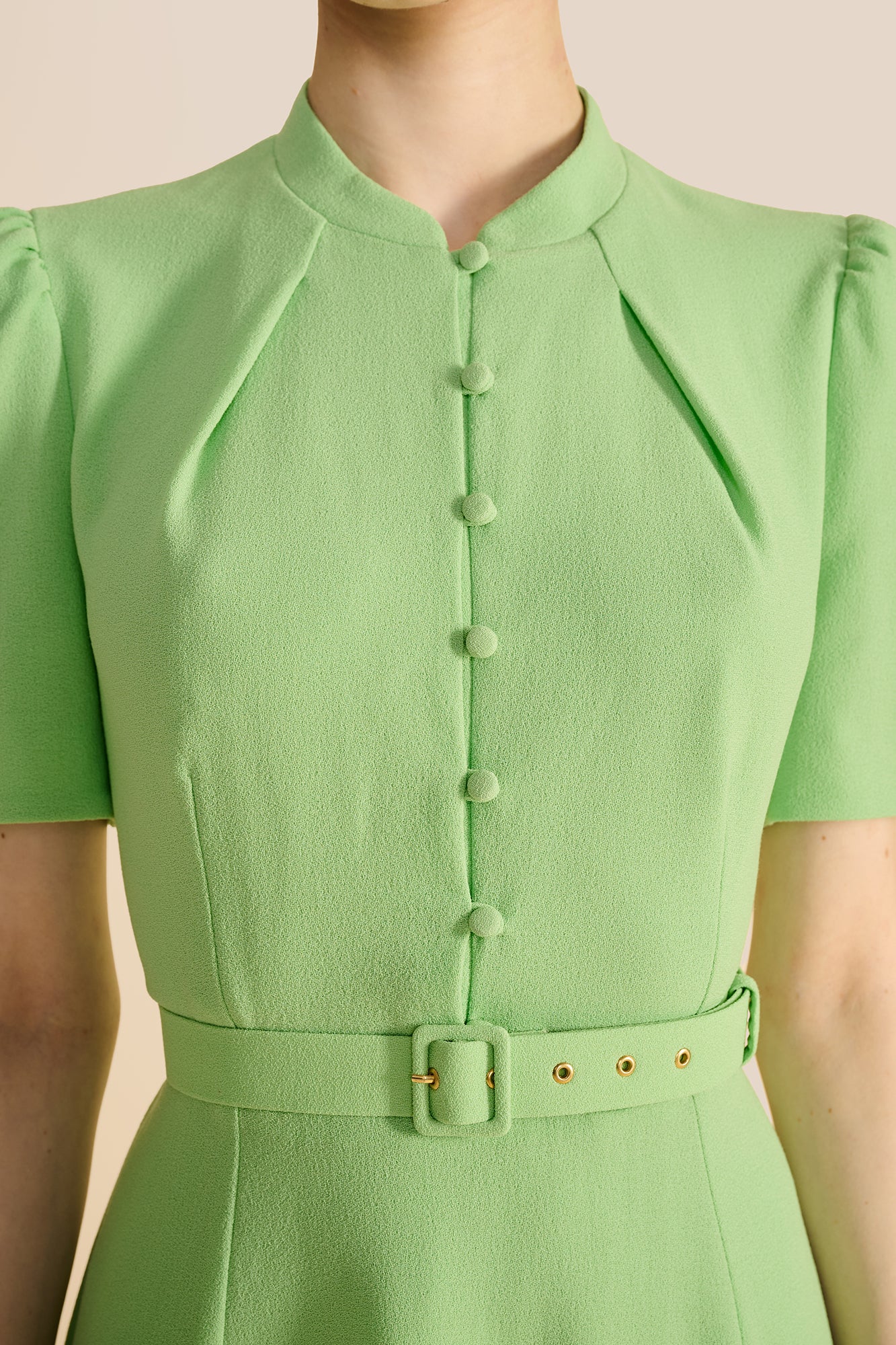 Ahana Apple Green Short Sleeve Dress - Image 8