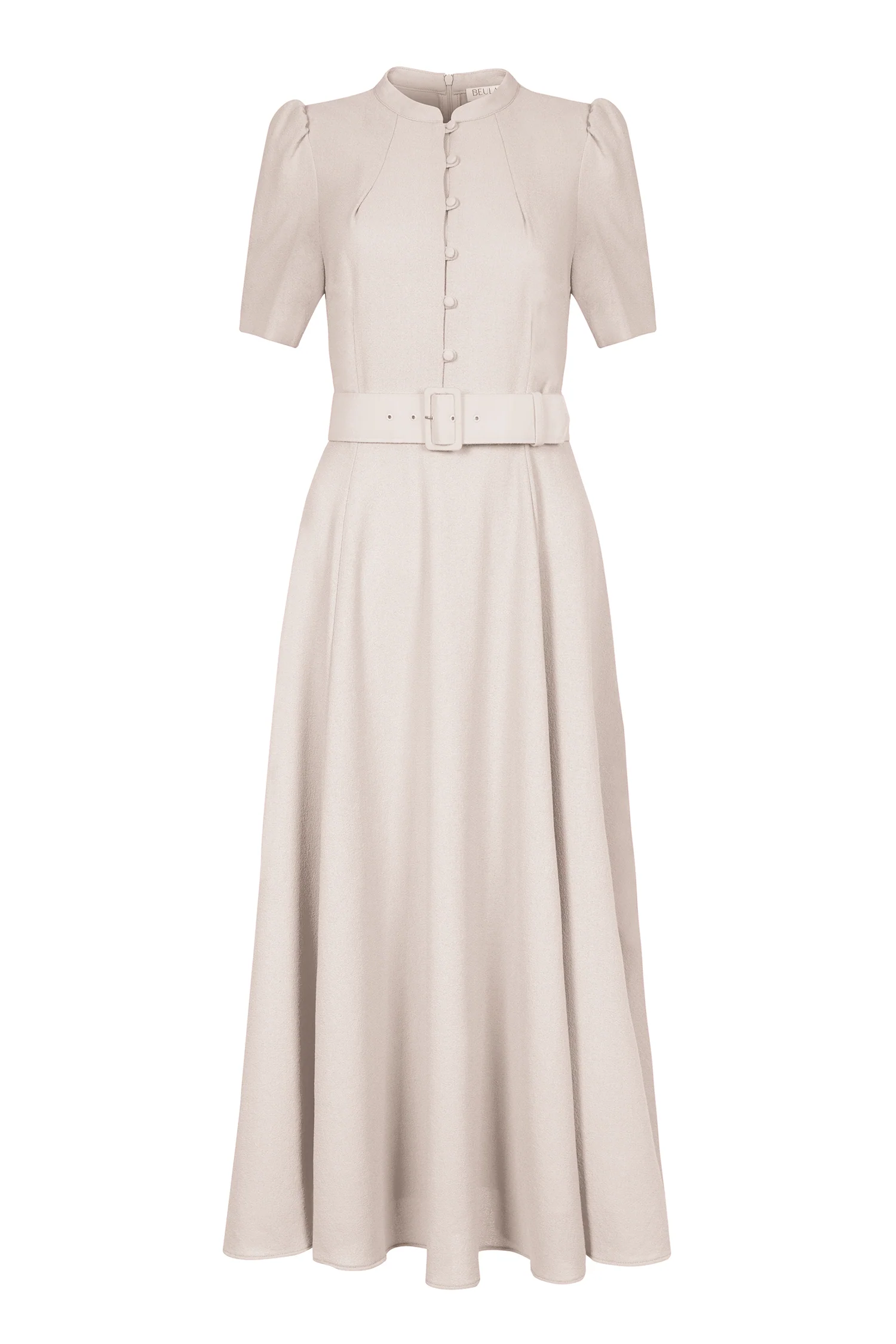 Ahana Beige Short Sleeve Dress - Image 9