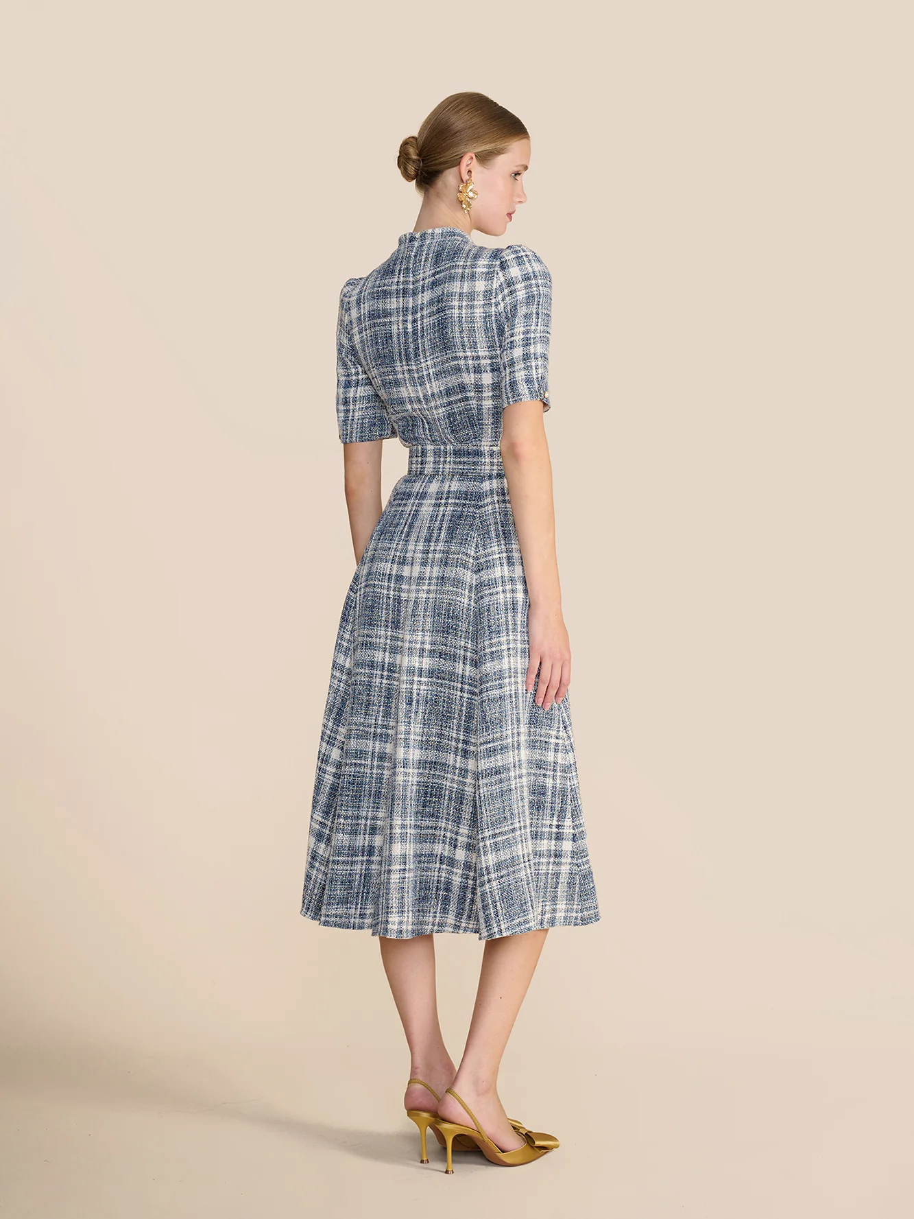 Ahana Boucle Check Dress - Image 6
