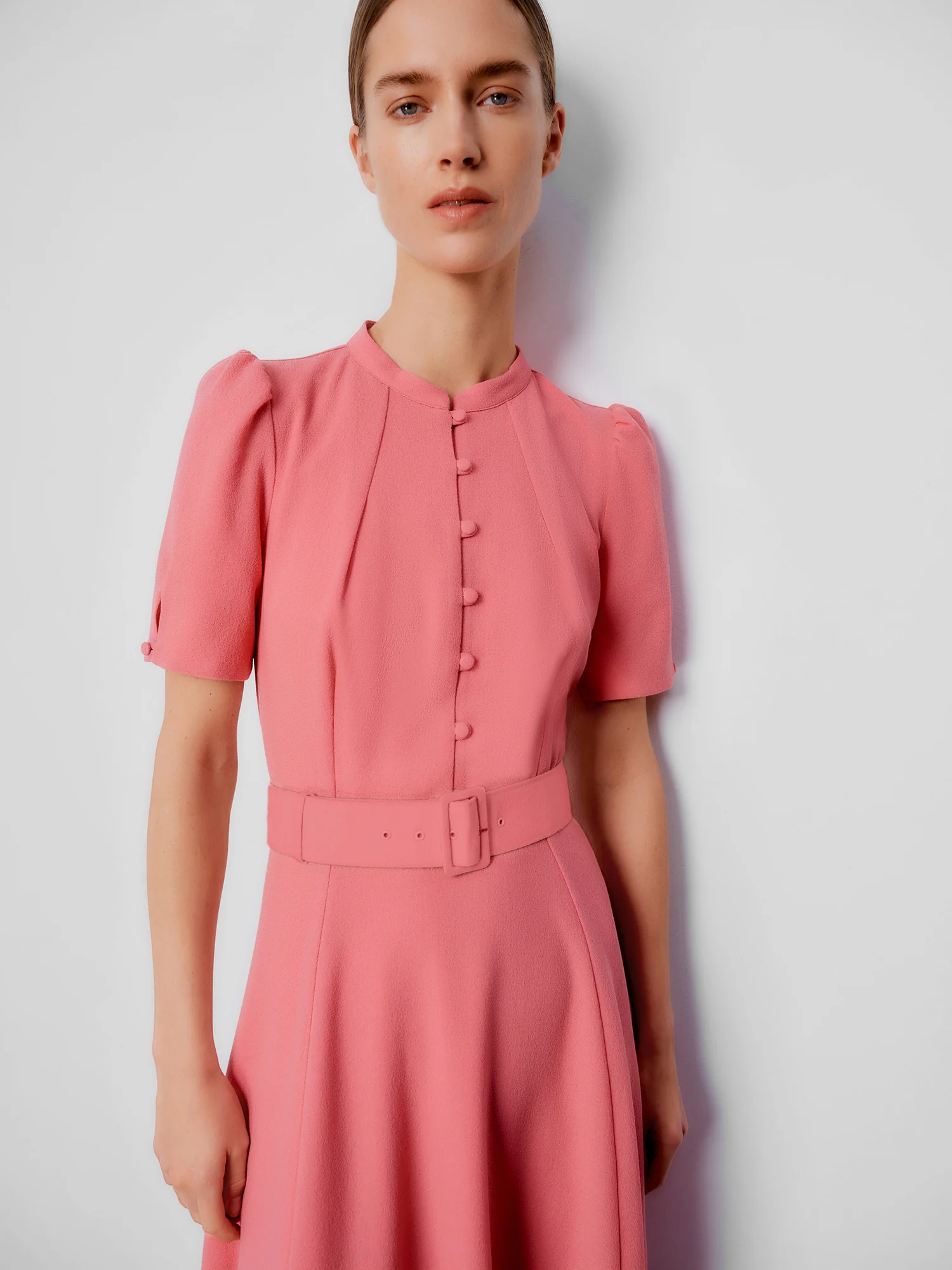 Ahana Dusty Pink Short Sleeve Dress - Image 3