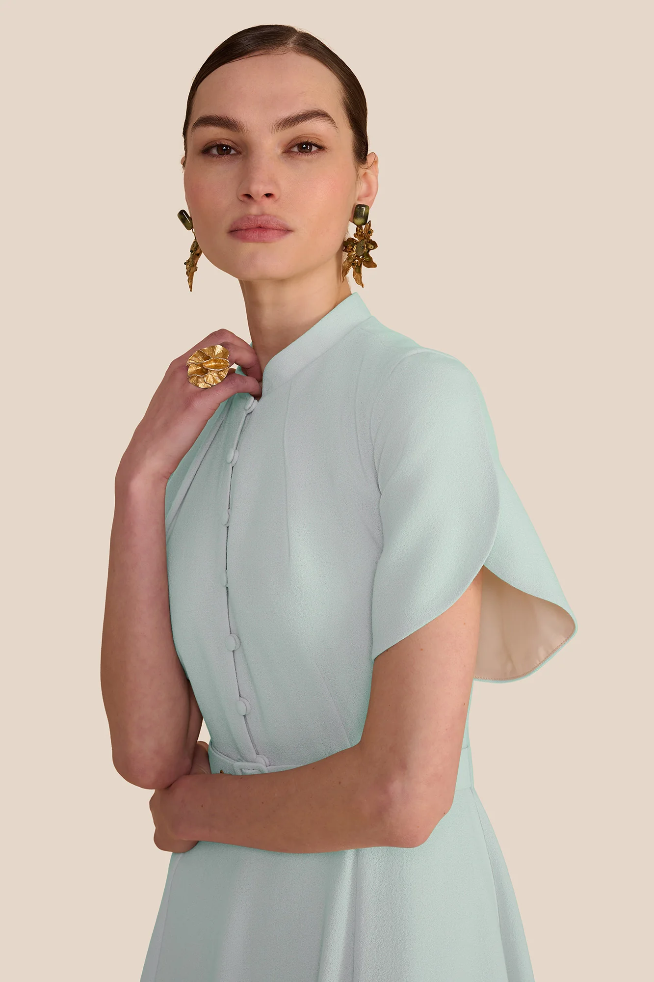 Ahana Mint Short Sleeve Dress - Image 4