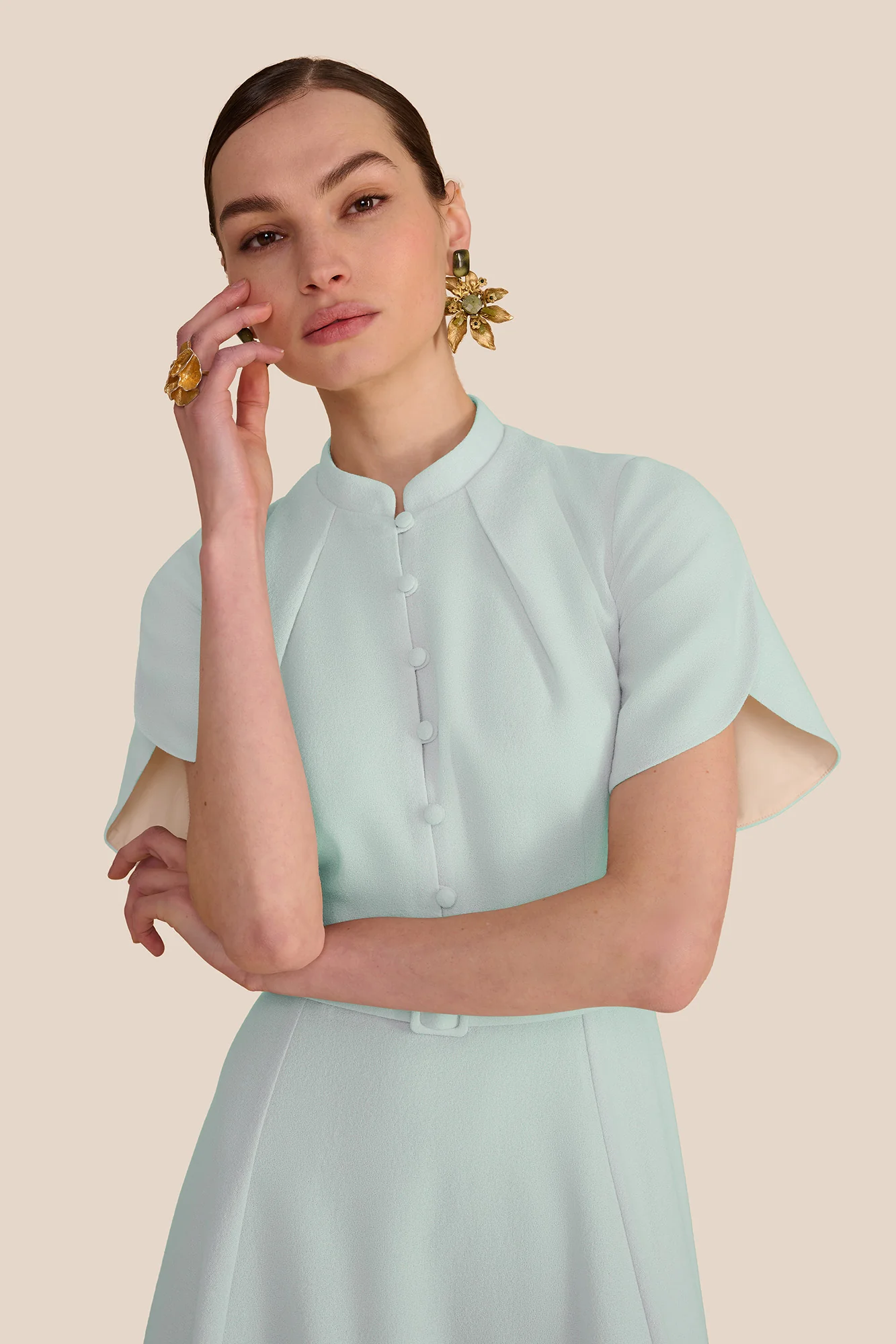 Ahana Mint Short Sleeve Dress - Image 5