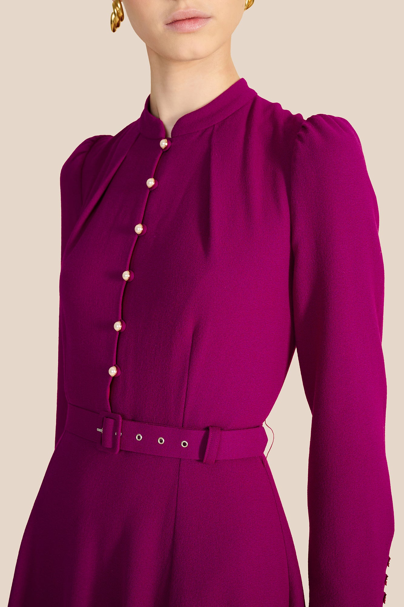 Ahana Purple Long Sleeve Dress - Image 7