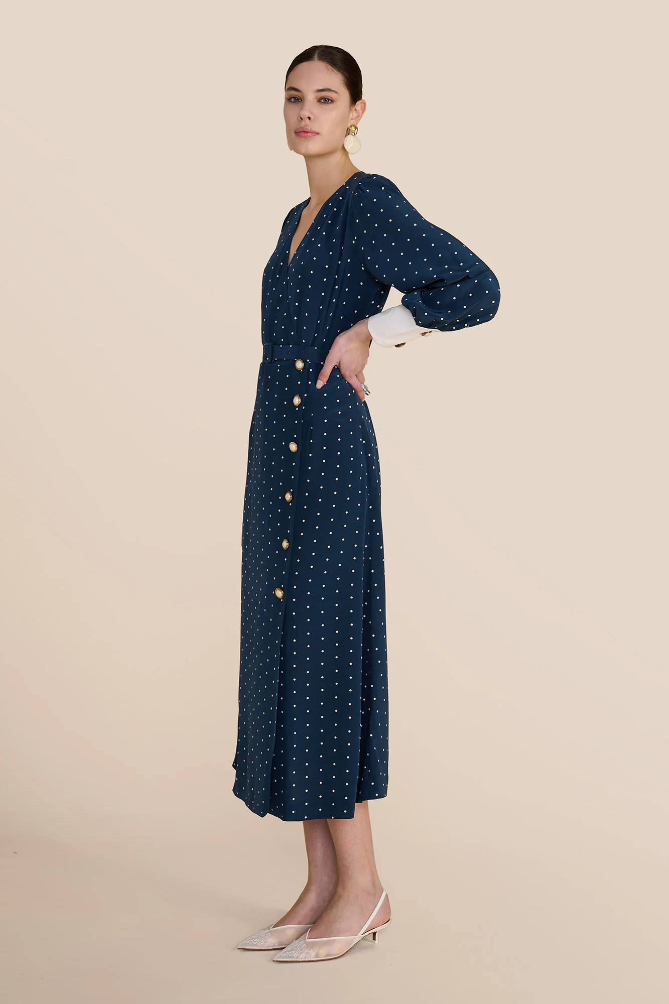 Amanda Polka Dot Dress - Image 3