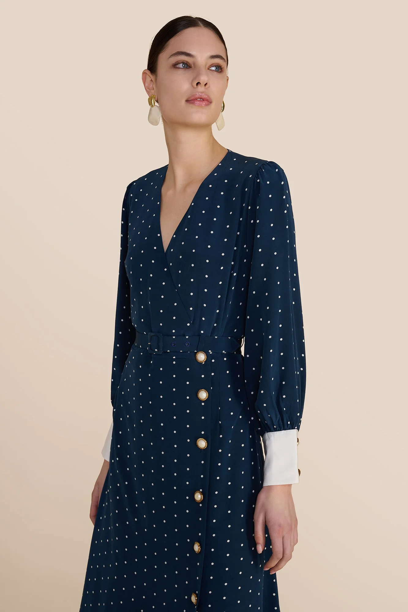 Amanda Polka Dot Dress - Image 4