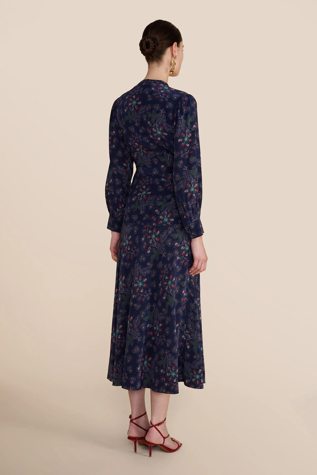 Andrea Navy Heart Blouse - Image 5