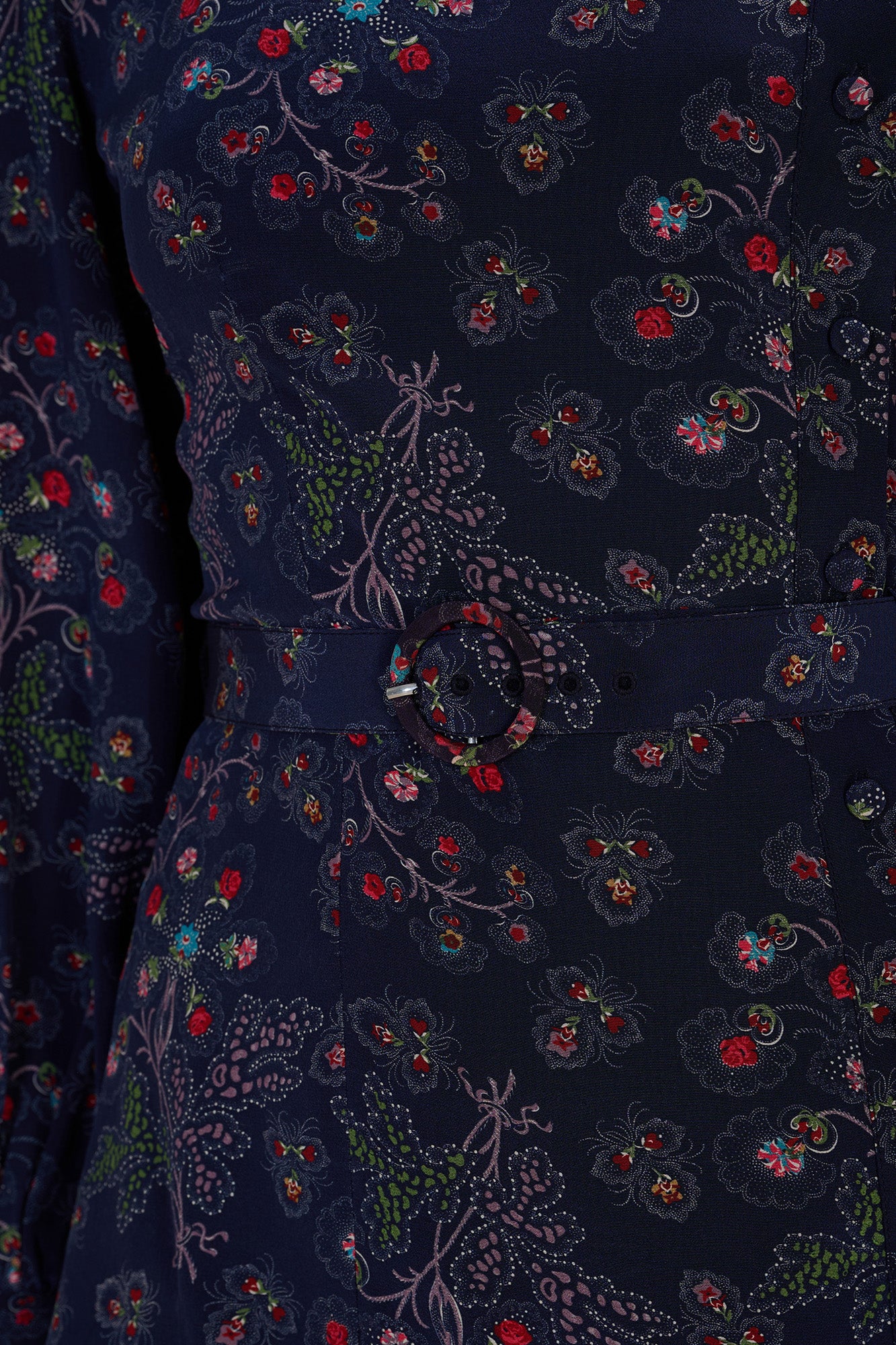 Andrea Navy Heart Blouse - Image 7