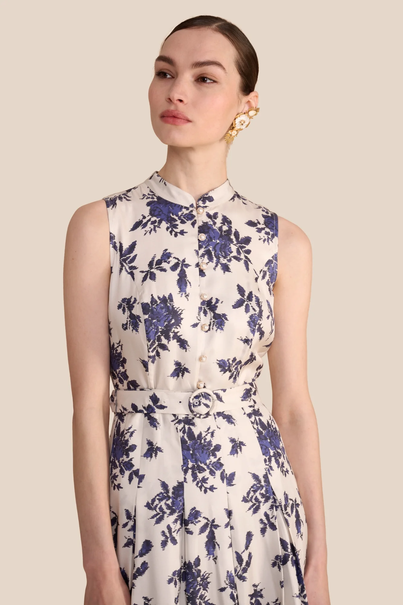 Annabel Hatched Rose Dress - Image 4