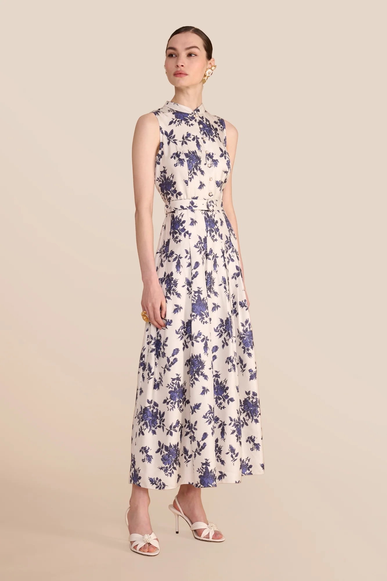 Annabel Hatched Rose Dress - Image 6