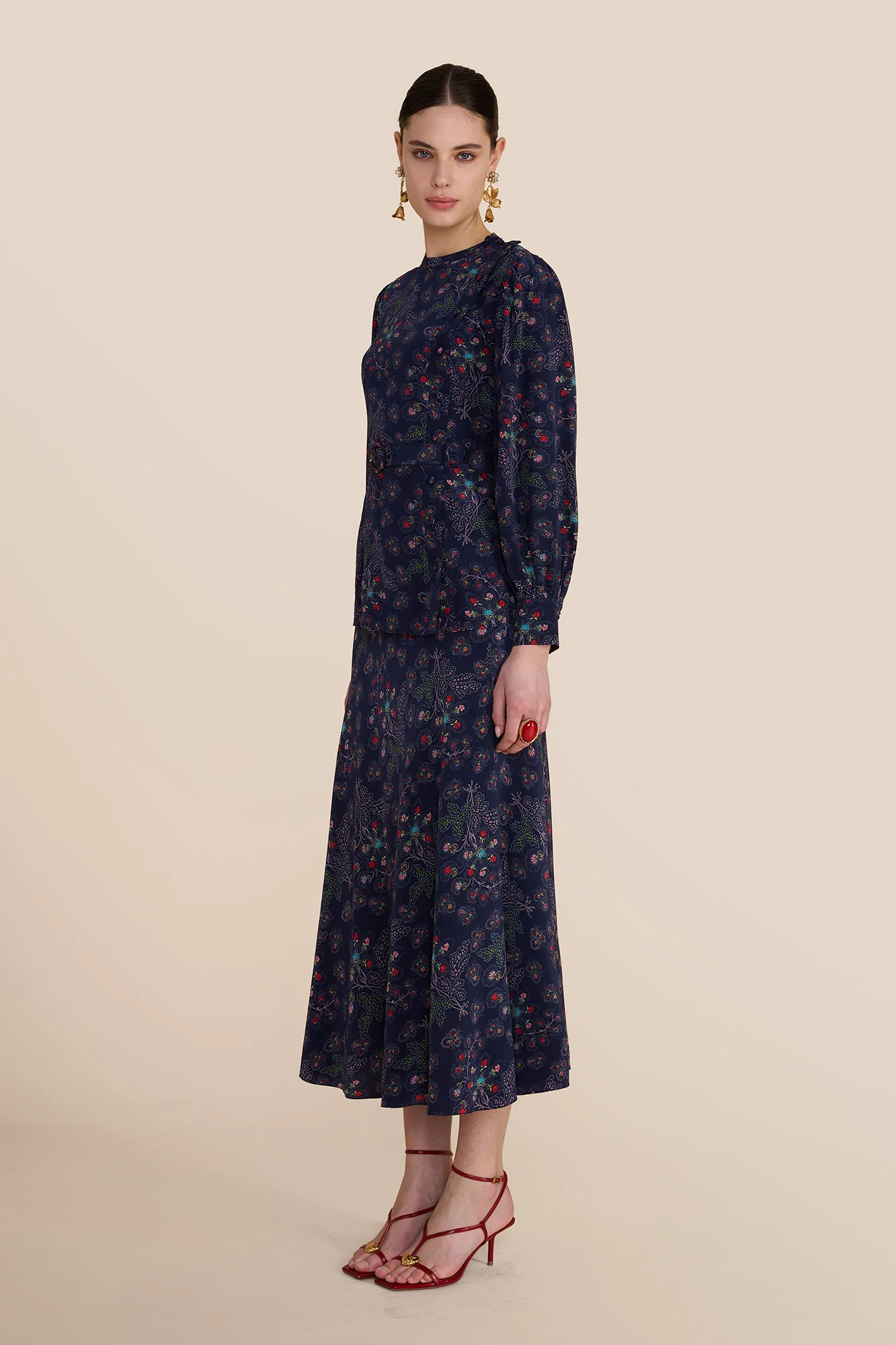 Arabella Navy Heart Skirt - Image 3