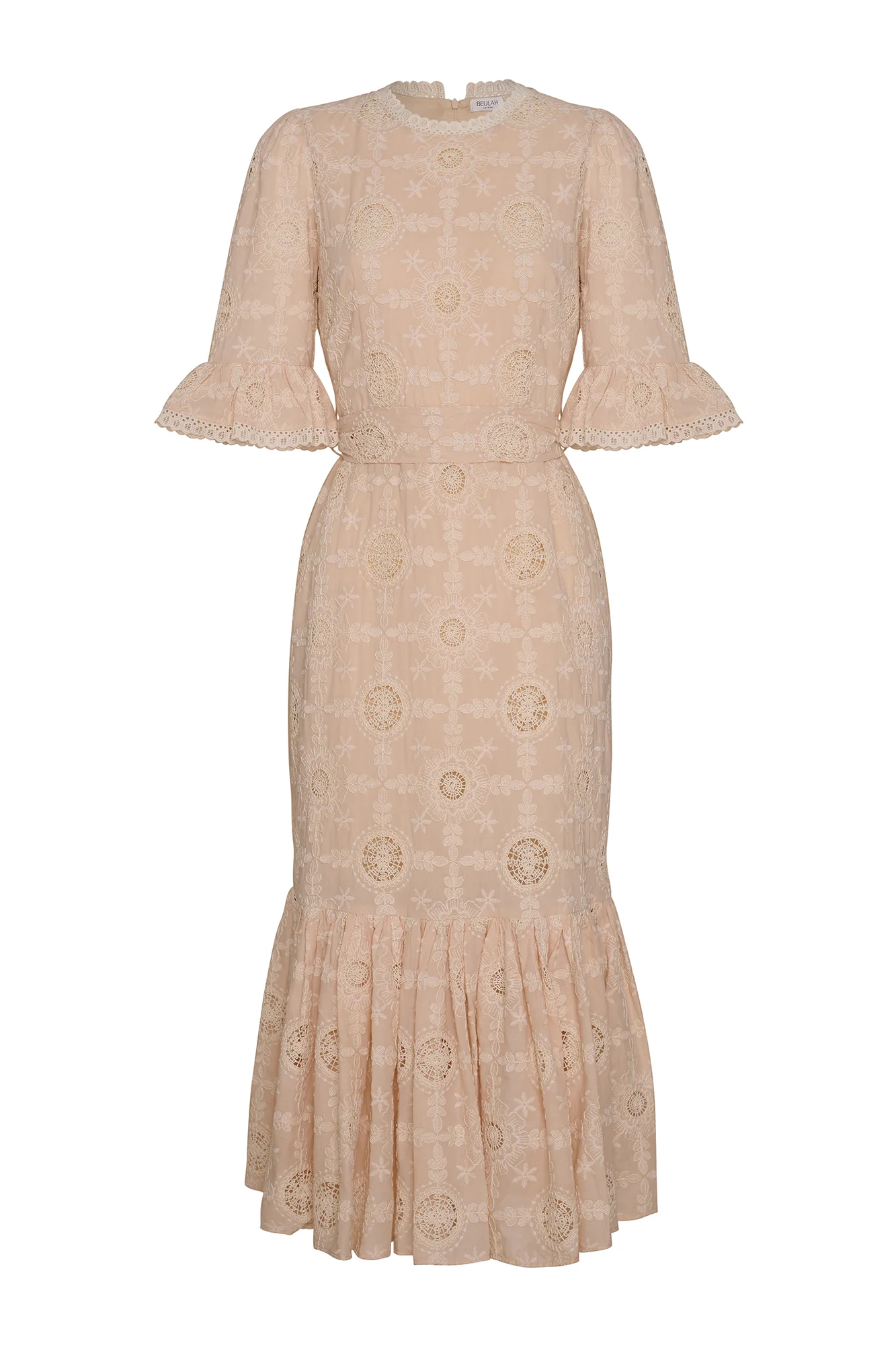 Aster Mocha Embroidered Dress - Image 10