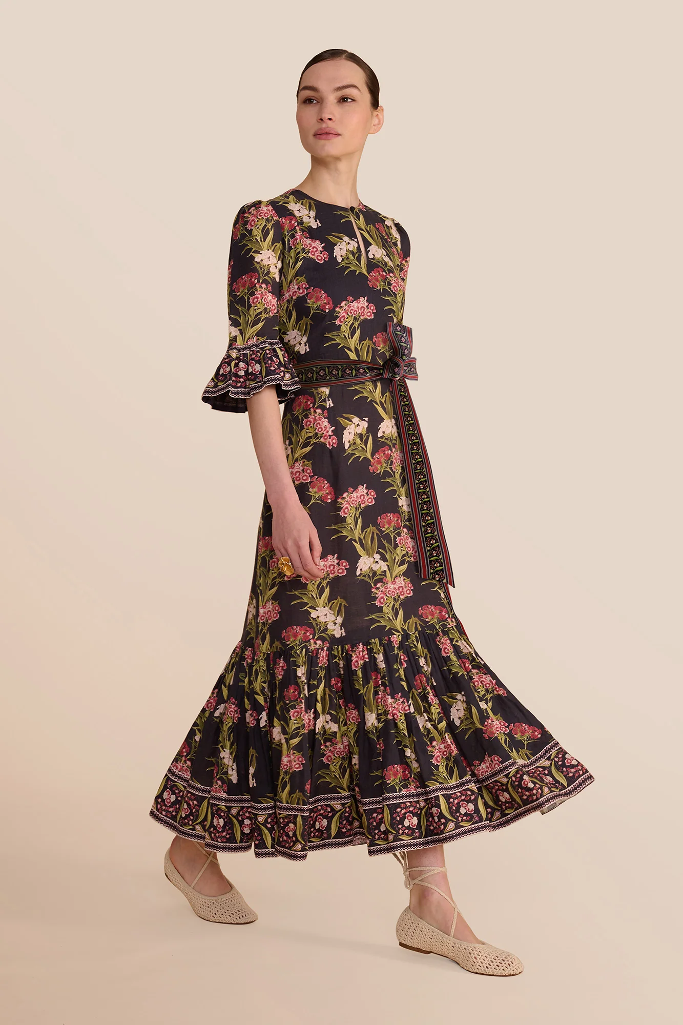 Aster Navy Geranium Dress - Image 3
