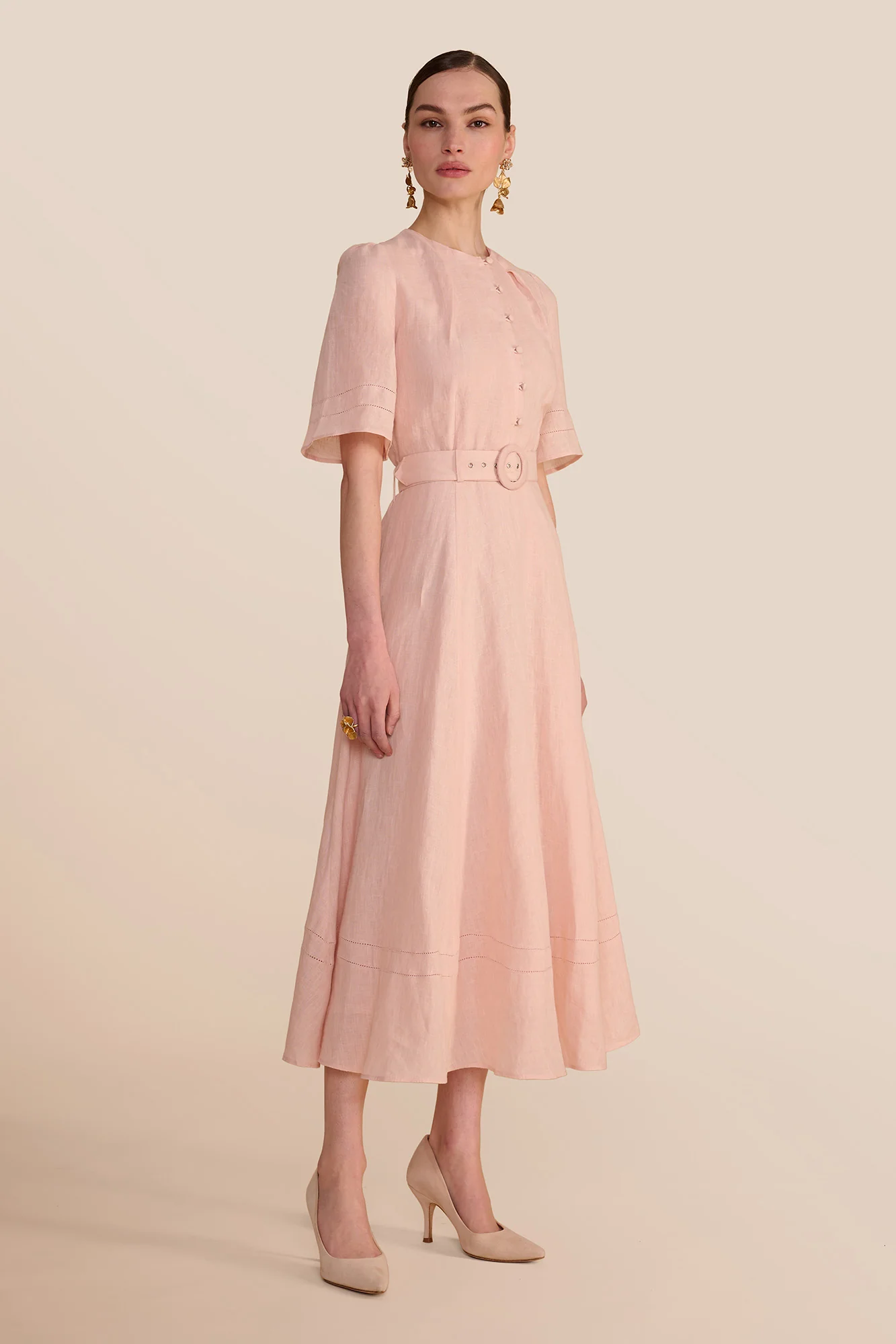 Aybra Linen Blush Dress - Image 5