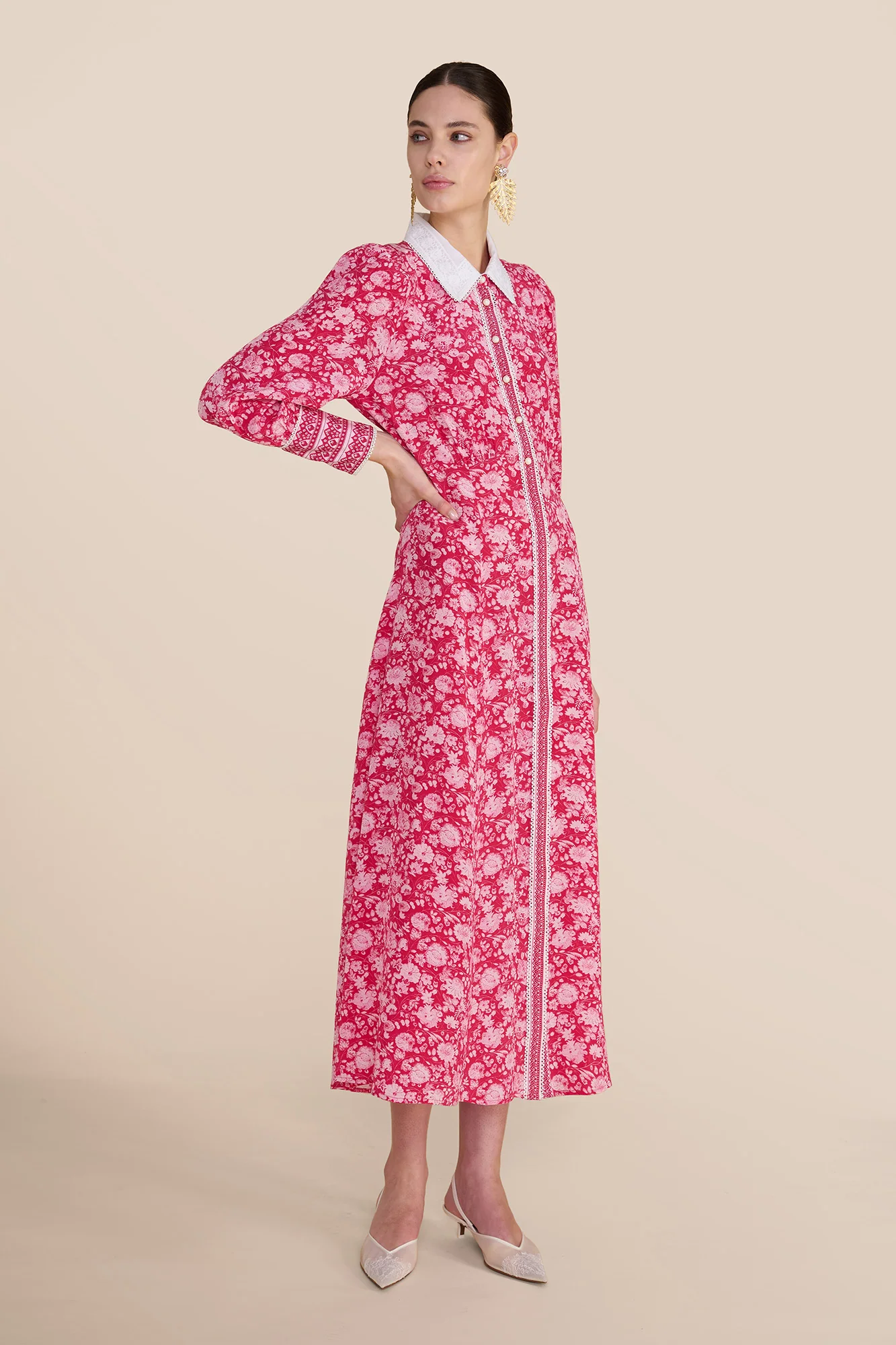 Calla Rose Red Dress - Image 4