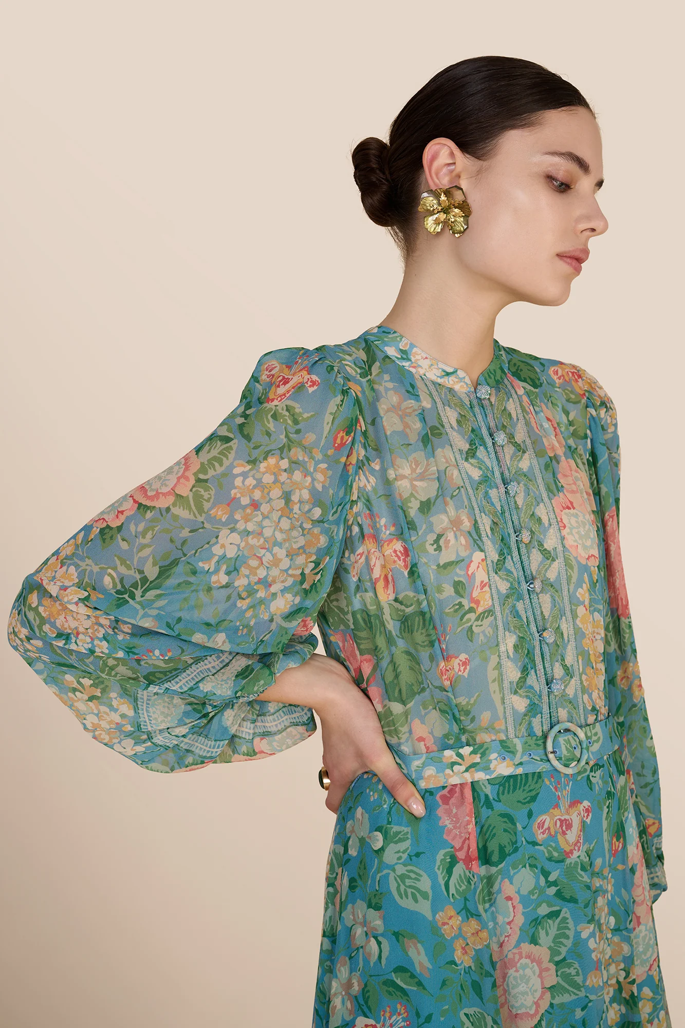 Dulcie Romantic Floral Dress - Image 4