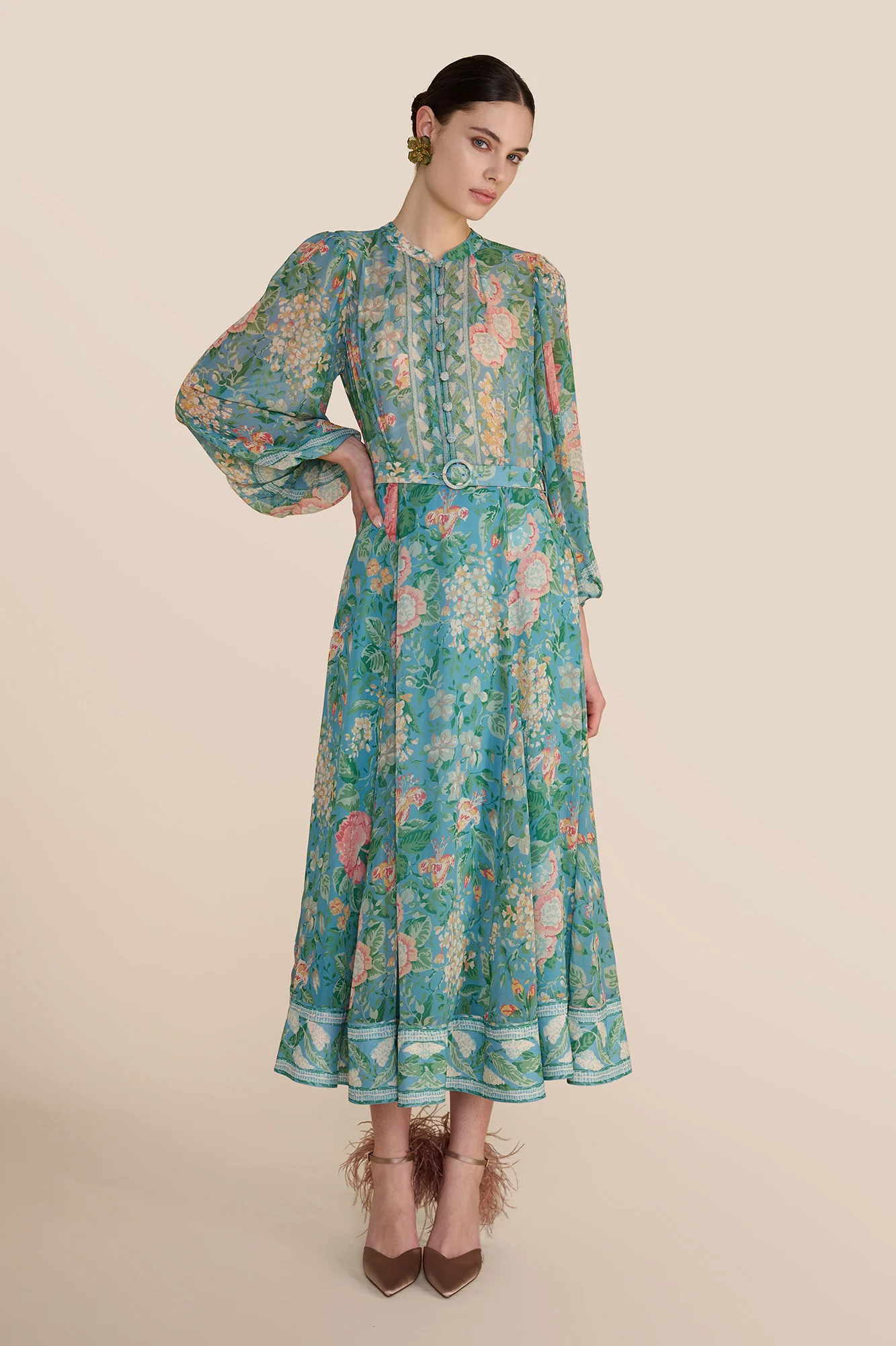 Dulcie Romantic Floral Dress - Image 5