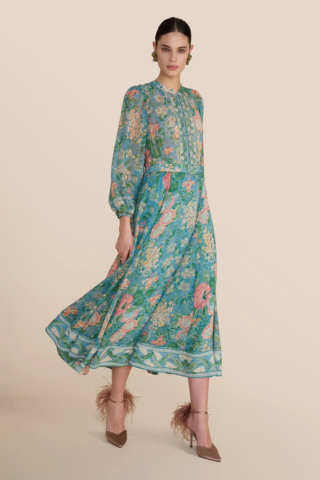 Dulcie Romantic Floral Dress - Image 6