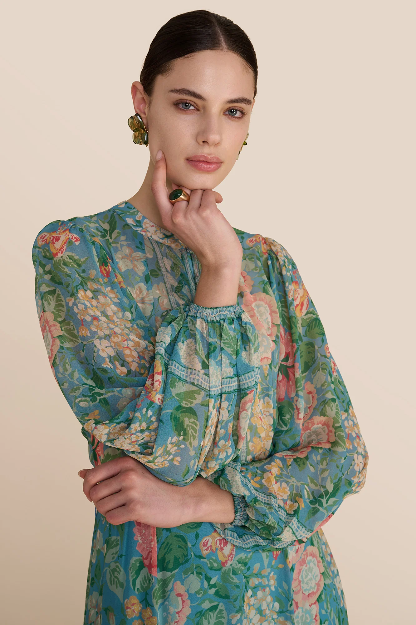 Dulcie Romantic Floral Dress - Image 7