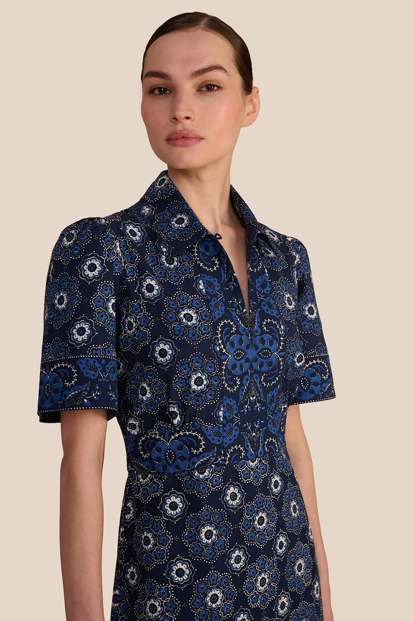 Felicity Navy Floral Dress - Image 6