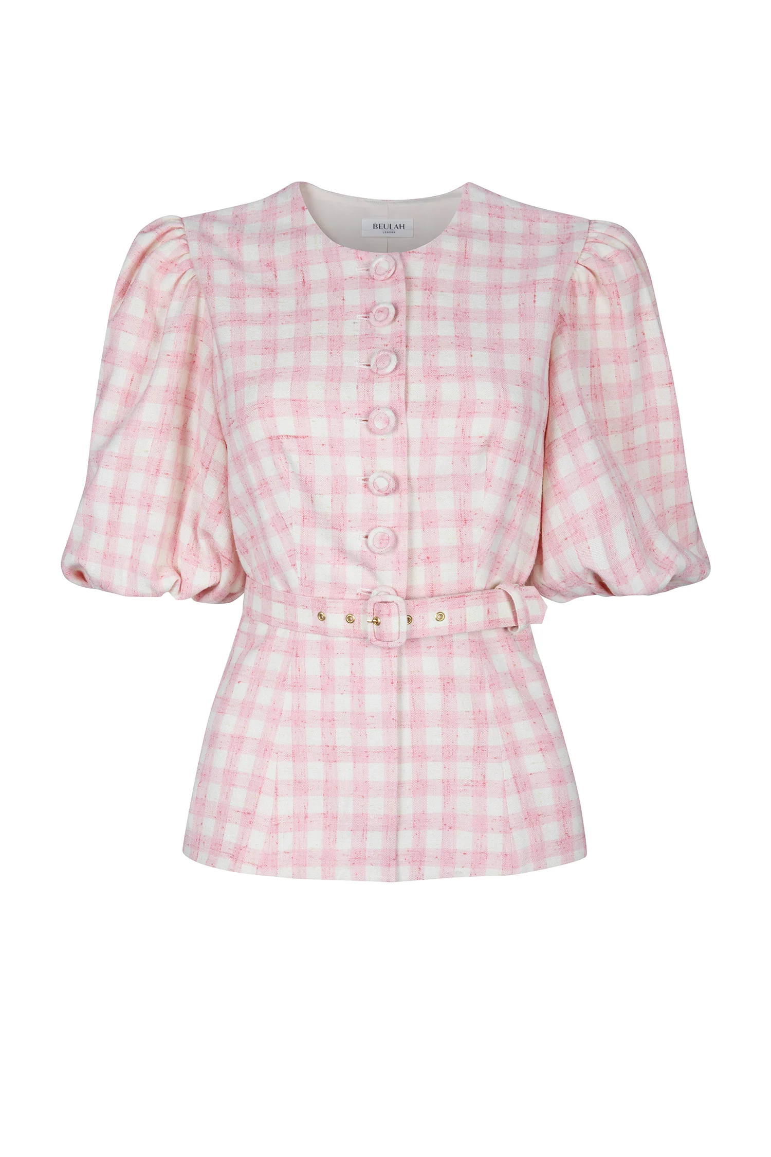 Gabriella Pink & White Tweed Blouse - Image 14