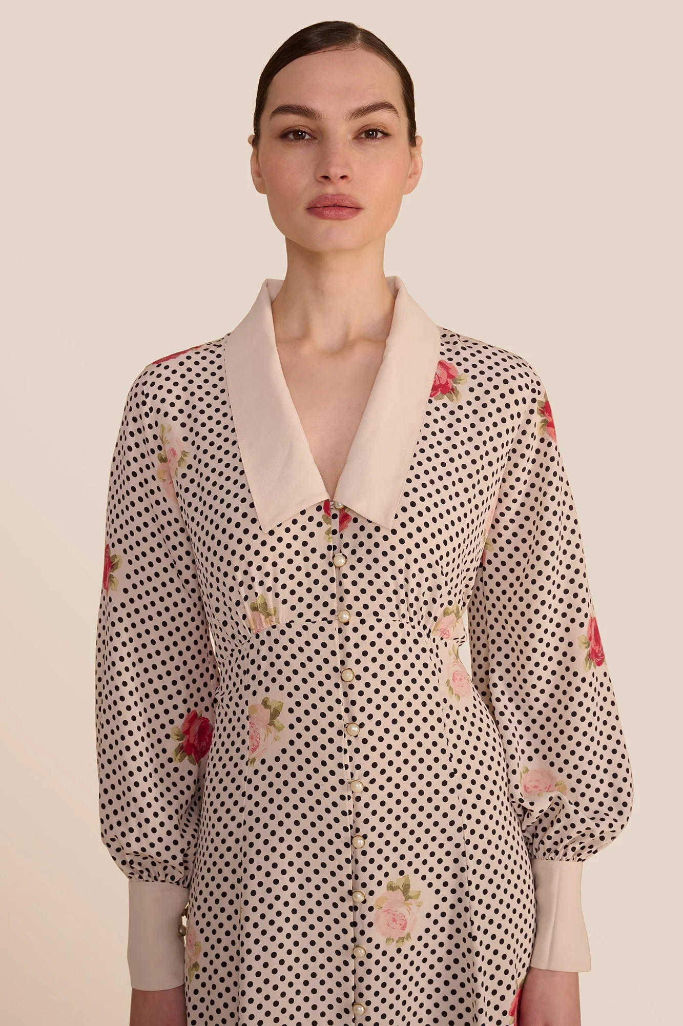 Leonie Polka Floral Dress - Image 3