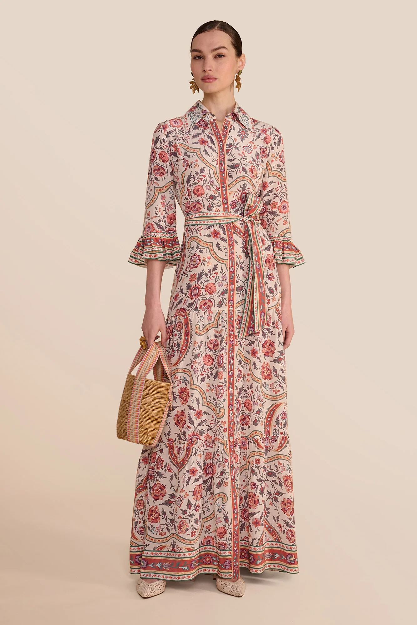 Nalini Ivory Jaipur Tile Dress