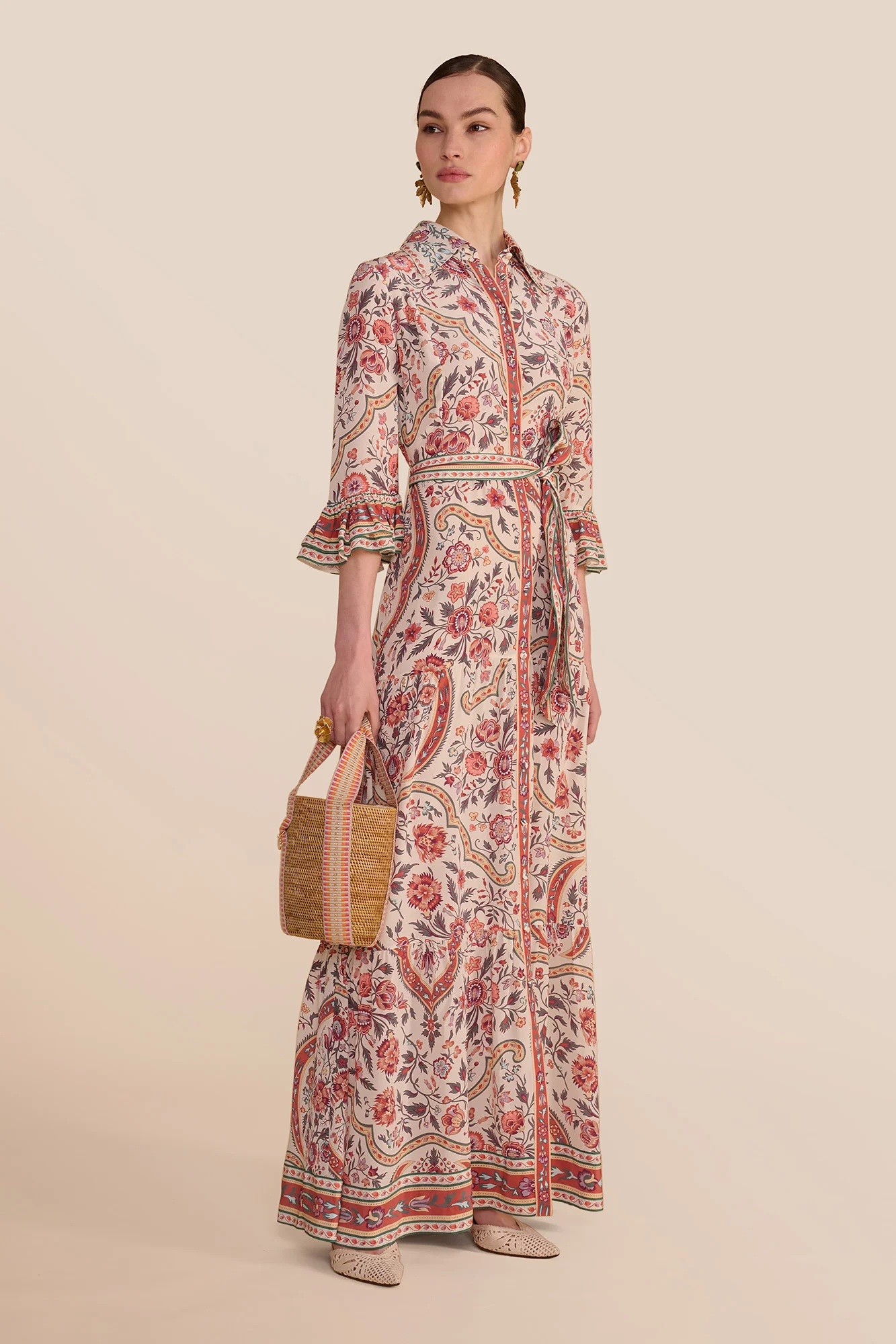 Nalini Ivory Jaipur Tile Dress - Image 4