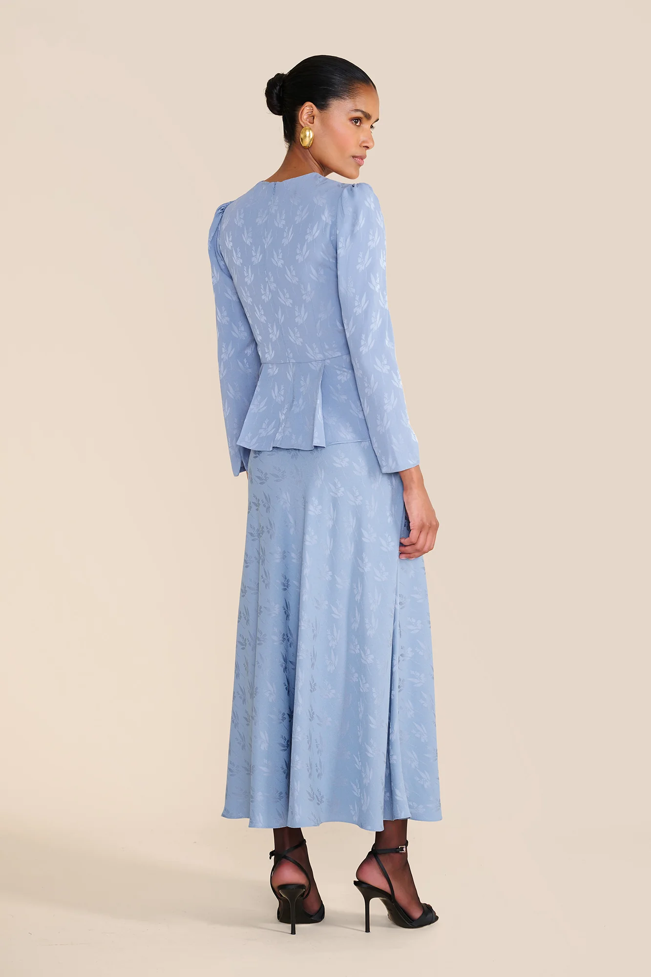 Serena Floral Jacquard Blouse - Image 5