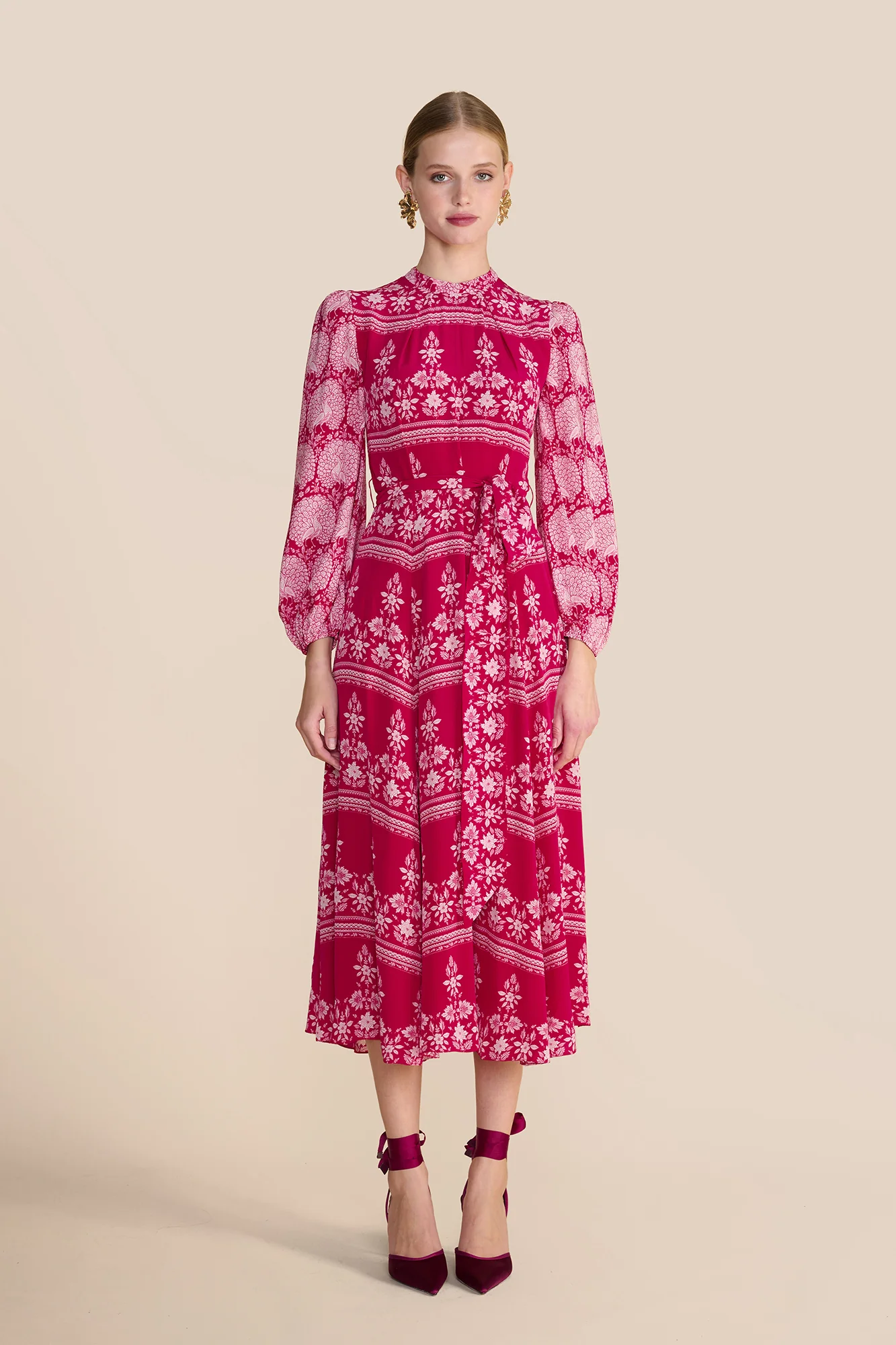 Sonia Blouson Rose Red Dress