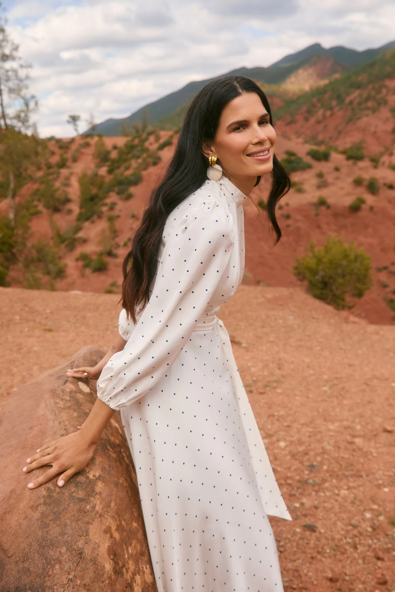 Sonia Polka Dot Midi Dress - Image 3