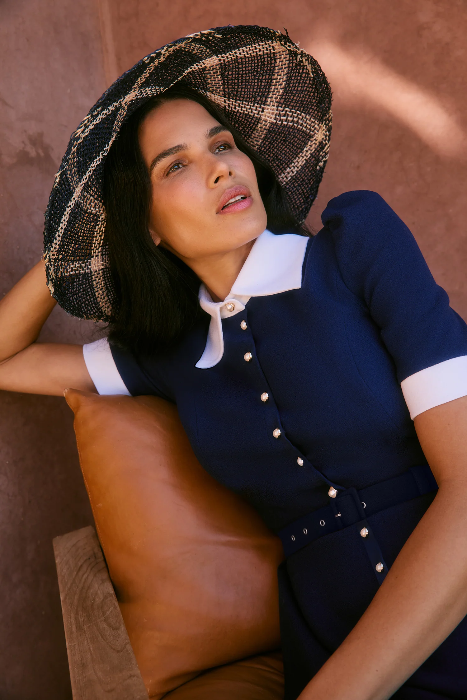 Violet Navy & Ivory Dress - Image 2