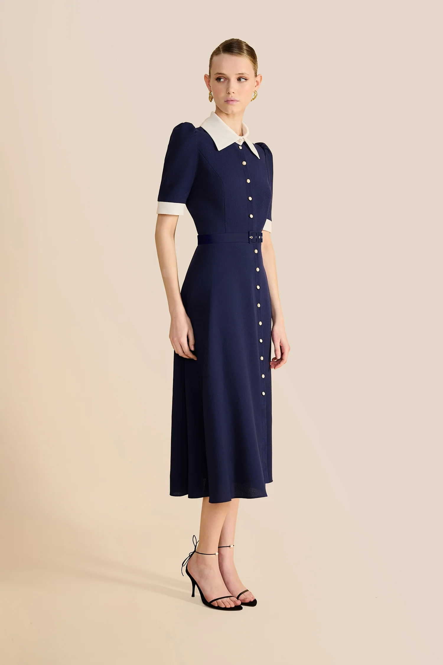 Violet Navy & Ivory Dress - Image 5