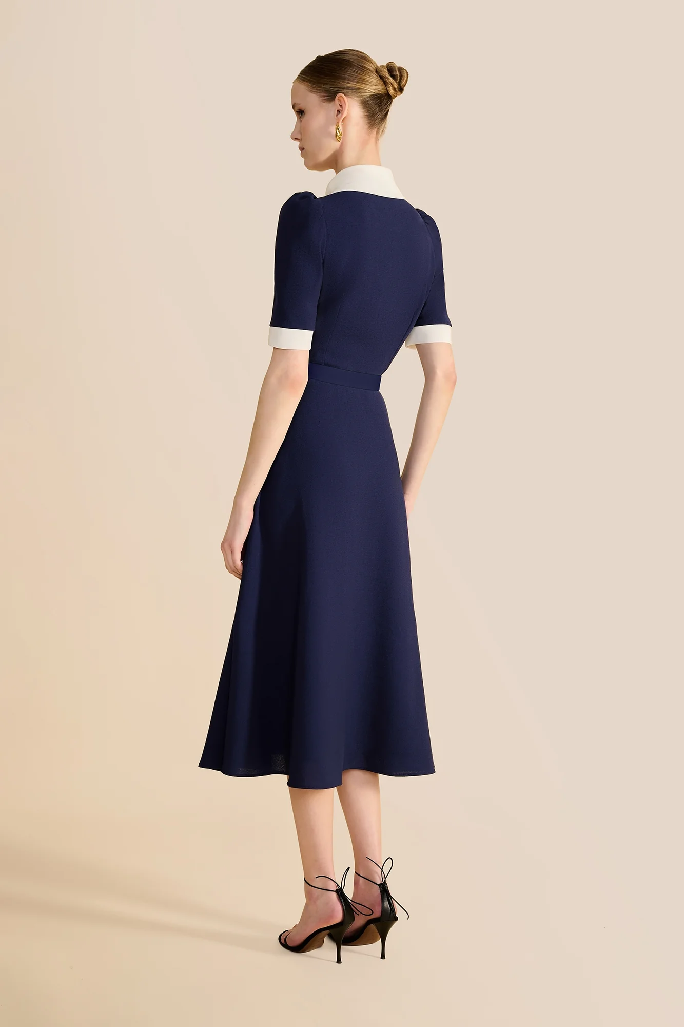 Violet Navy & Ivory Dress - Image 7