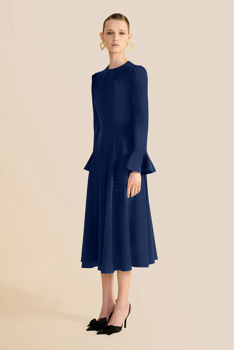 Yahvi Navy Dress
