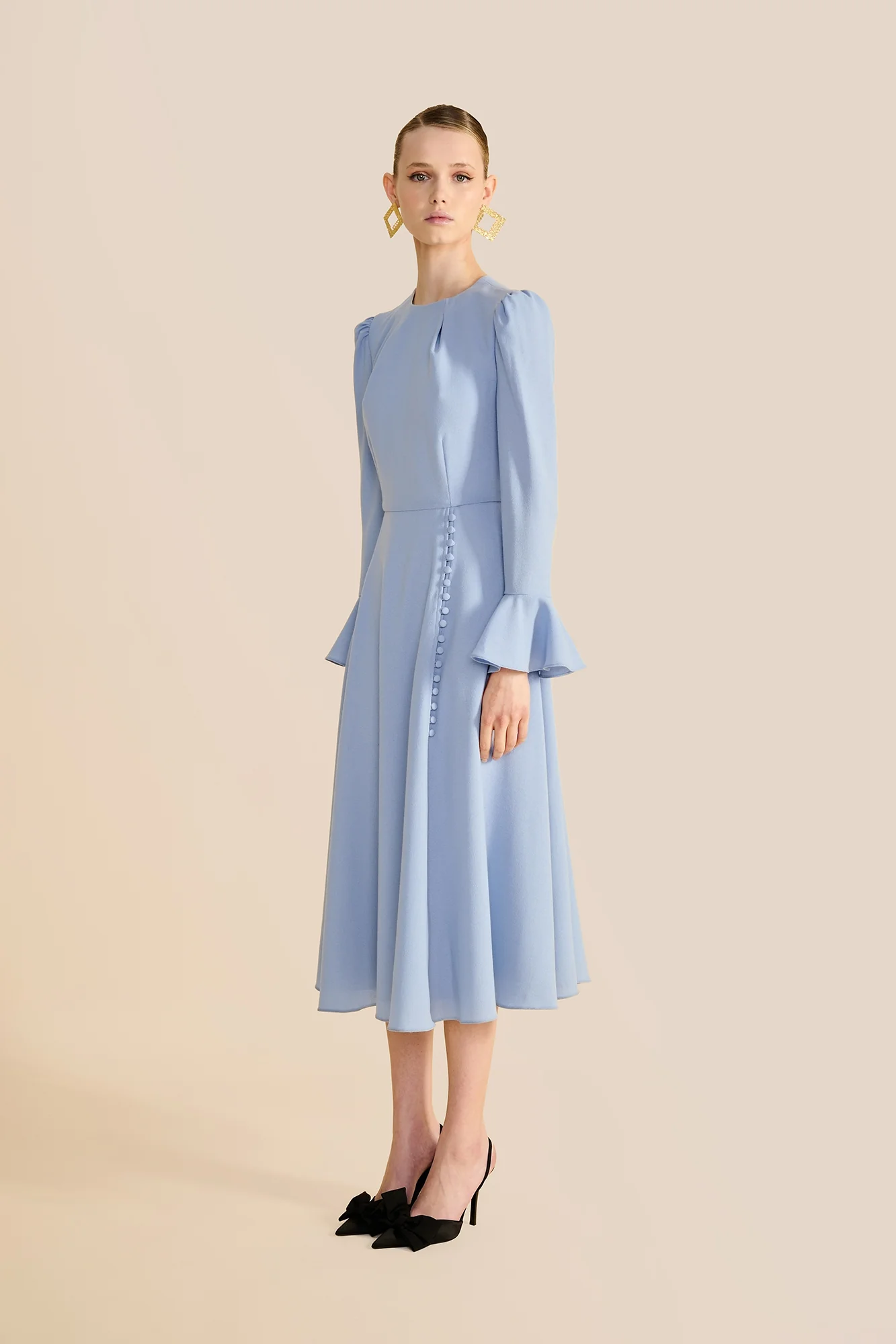 Yahvi Pale Blue Dress - Image 5
